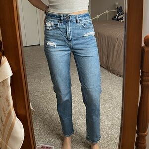 American Eagle Mom Straight Stretch Jeans